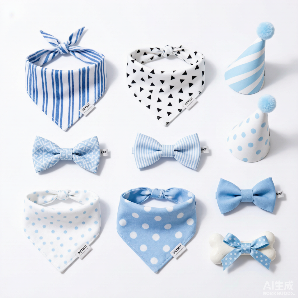 Dog Bandana & Bow Tie Set – Seasonal Accessories for Large Dogs