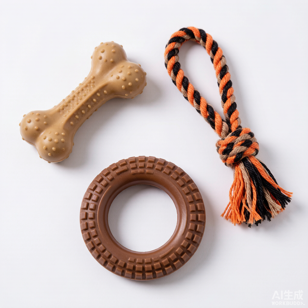 Heavy Duty Chew Toys for Large Dogs – Durable Rubber Bone & Rope Tug Set