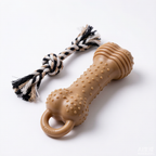 Heavy Duty Chew Toys for Large Dogs – Durable Rubber Bone & Rope Tug Set