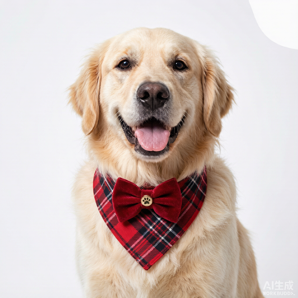 Dog Bandana & Bow Tie Set – Seasonal Accessories for Large Dogs